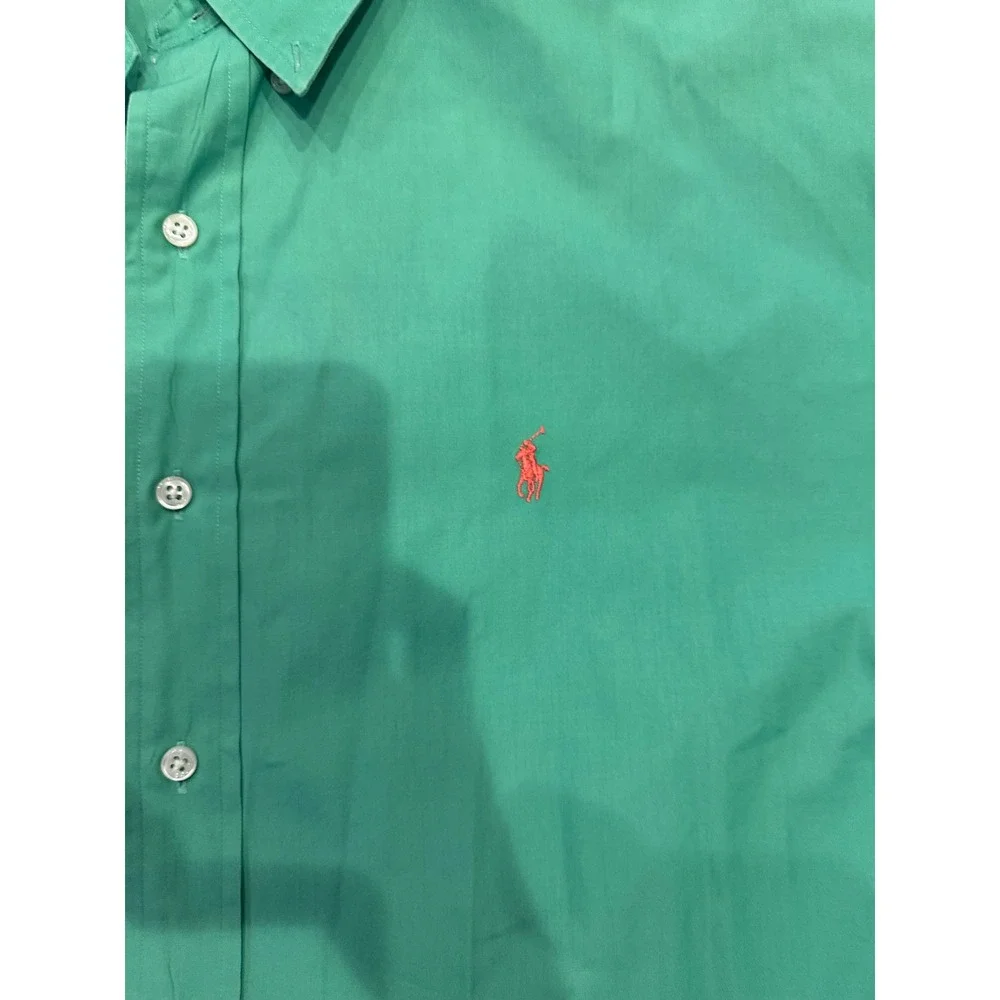 Polo Blake Vintage Button Down 100% Cotton Light Green Size XXL